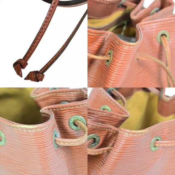 LOUIS VUITTON Petit Noe Drawstring Shoulder Bag Epi Leather Brown - Picture 11 of 16